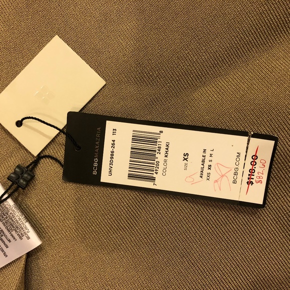 NWTS! BCBGMaxazria Khaki Power Skirt (XS) - Picture 8 of 9